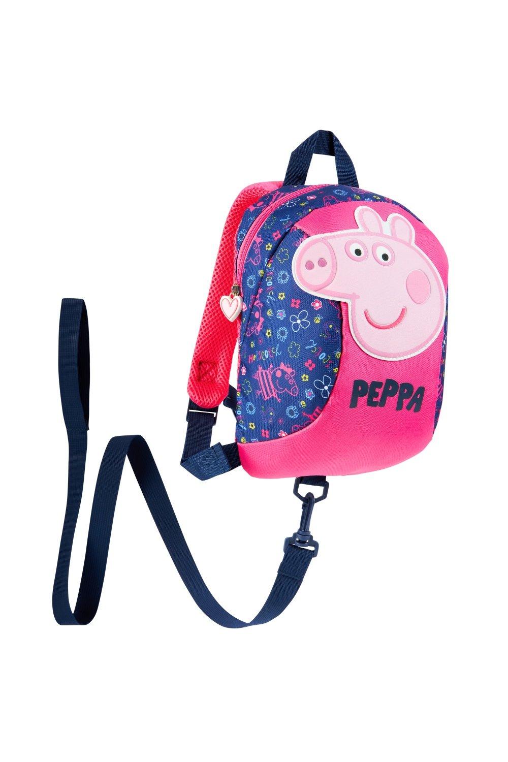 Рюкзак для малышей с поводьями Peppa Pig, мультиколор мешок для сменной обуви свинка пеппа