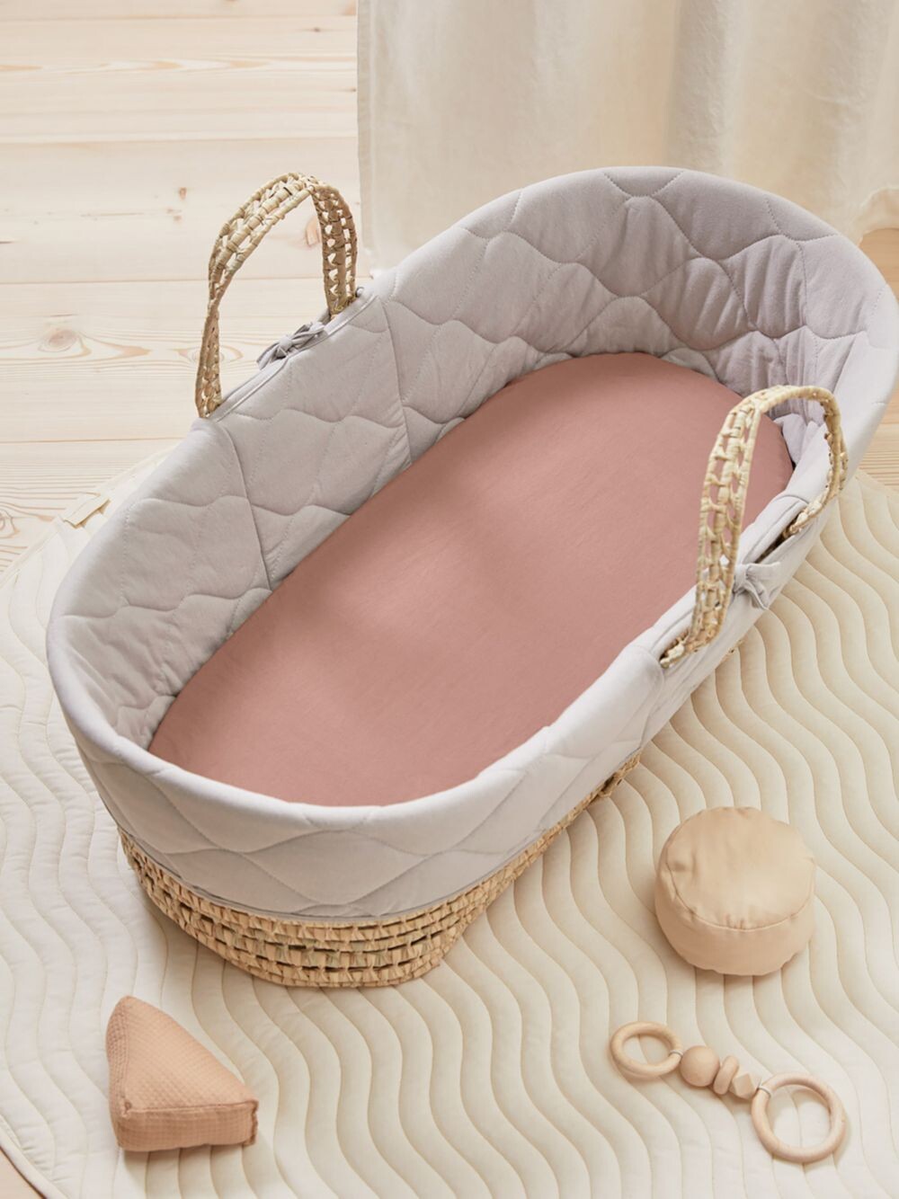 

Простыня на подкладке Bedfolk Myse Basket, ржавчина