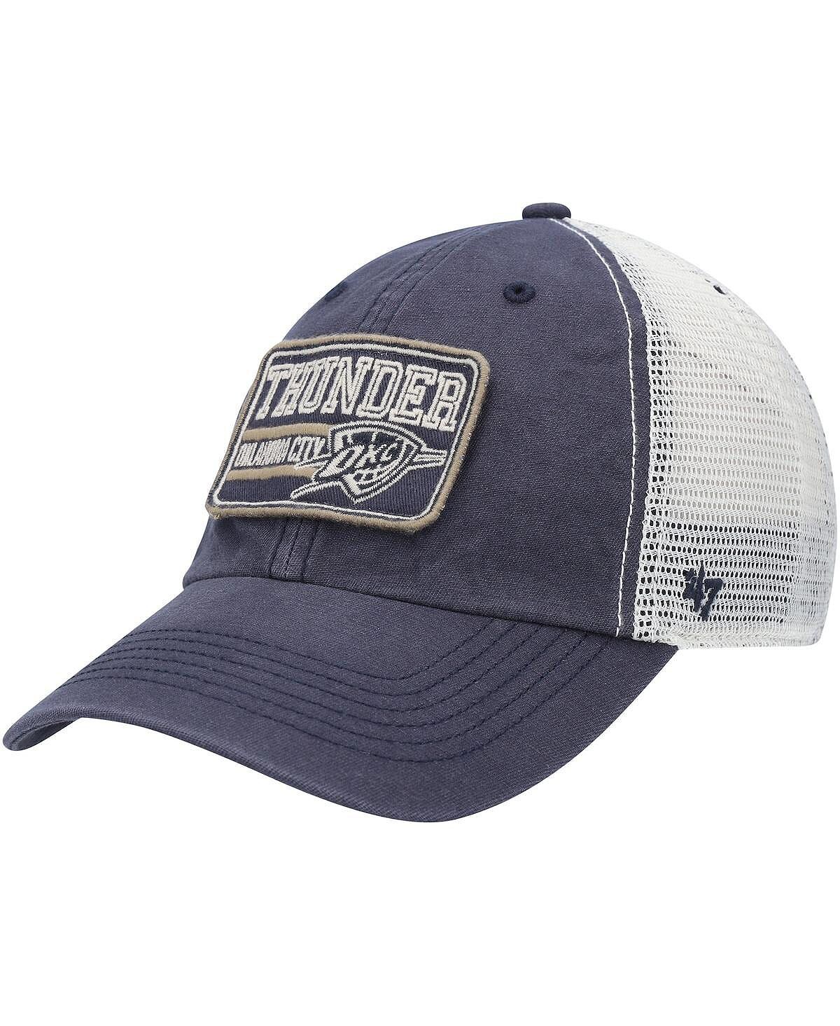 

Мужская темно-синяя кепка '47 Oklahoma City Thunder Off Ramp Trucker Snapback '47 Brand