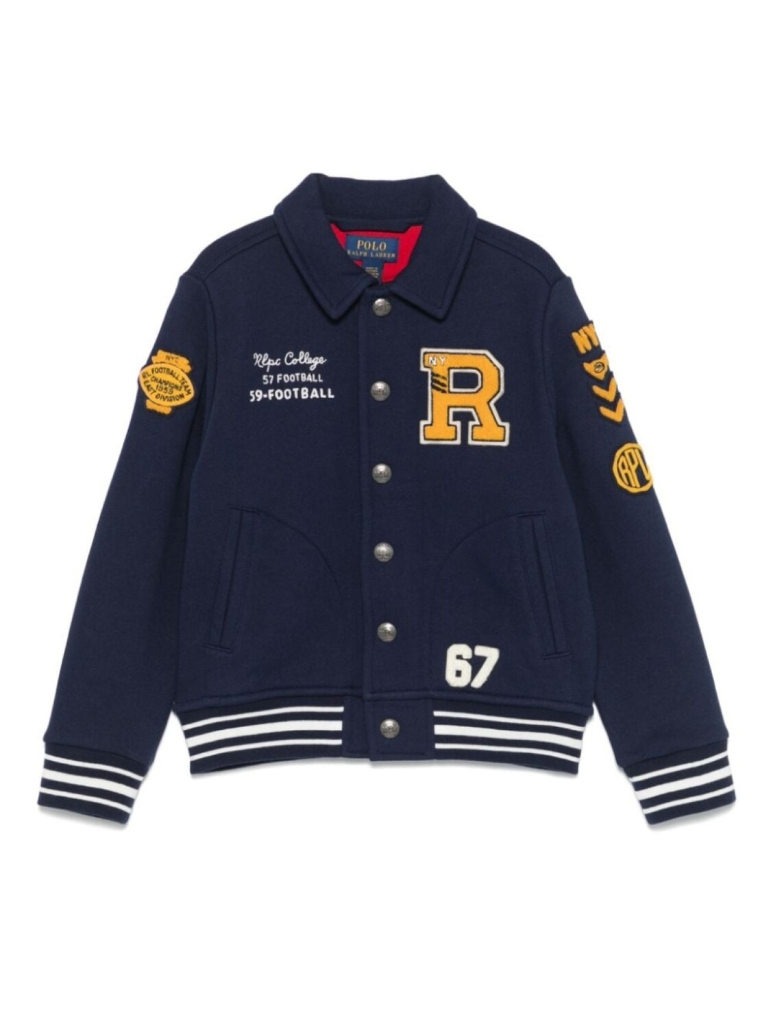 

Ralph Lauren Kids бомбер Letterman, синий