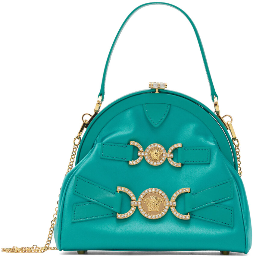 

Синяя сумка Crystal Medusa 95 Versace
