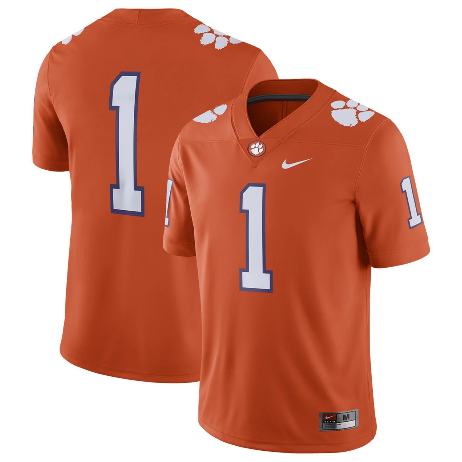 Мужская оранжевая футболка для домашней игры Clemson Tigers #1 Nike –  заказать по выгодной цене из-за рубежа в «CDEK.Shopping»