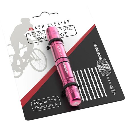 Инструмент для ремонта бескамерных шин KOM Cycling, розовый фото