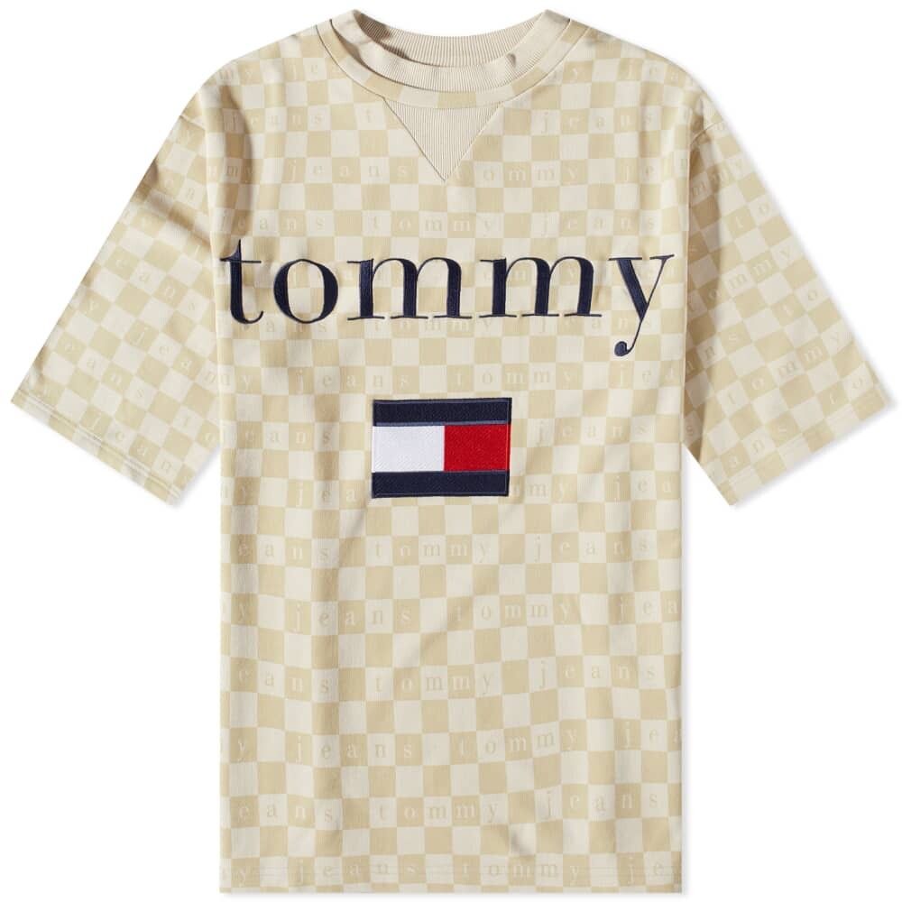 

Замшевая футболка Tommy Jeans TJCU