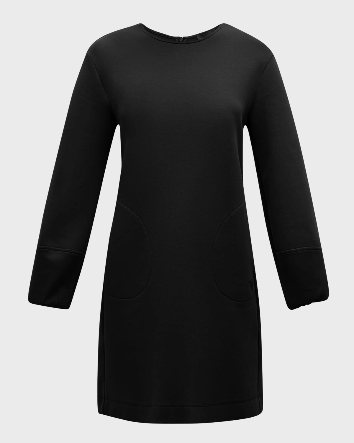 

Платье мини из двойного джерси с рукавами-блузонами Emporio Armani, черный