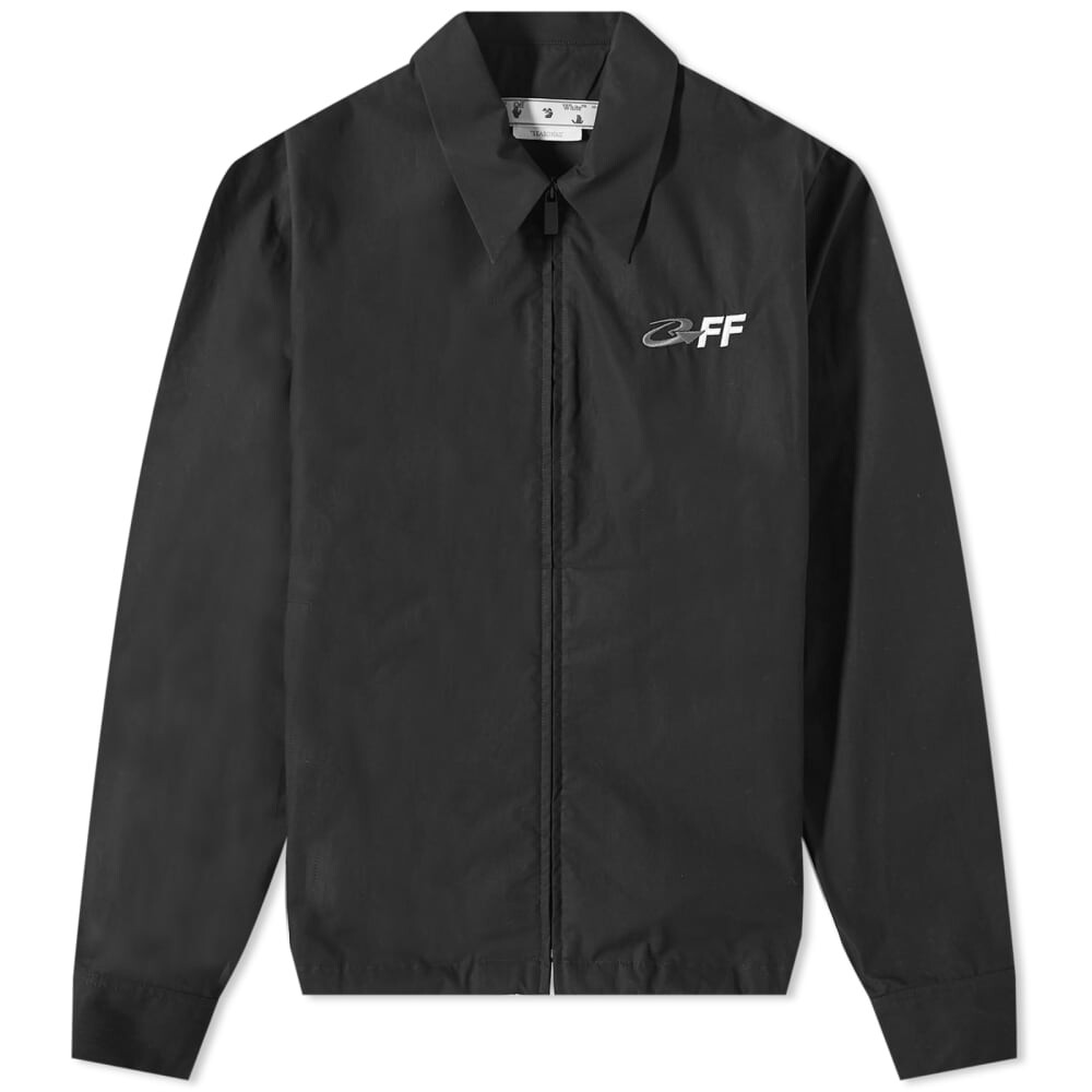 

Off-White Гибридная куртка-рубашка с молнией Exact Opp, черный