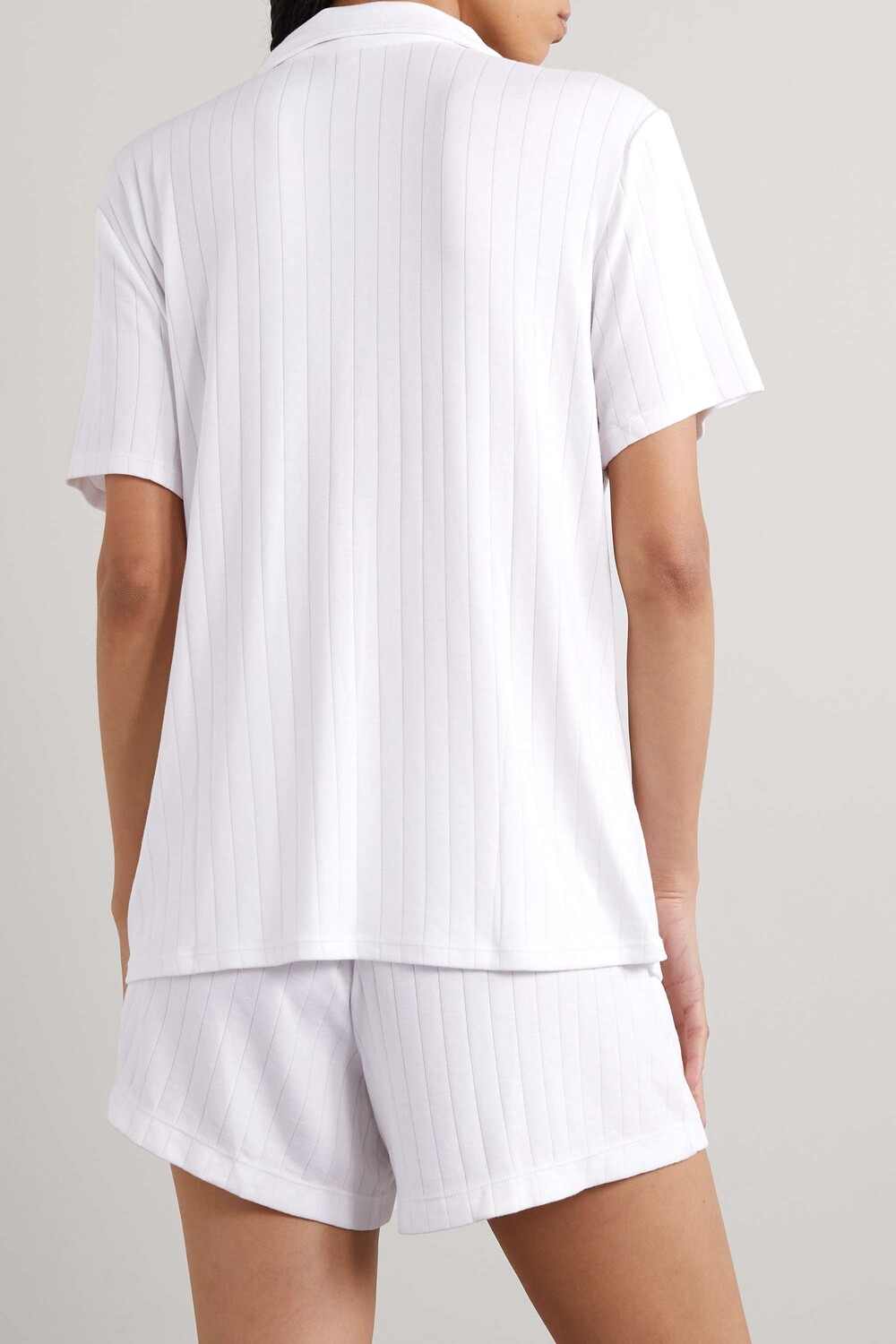 

EBERJEY + NET SUSTAIN Пижамный комплект Gisele в рубчик из эластичного материала TENCEL Modal, белый