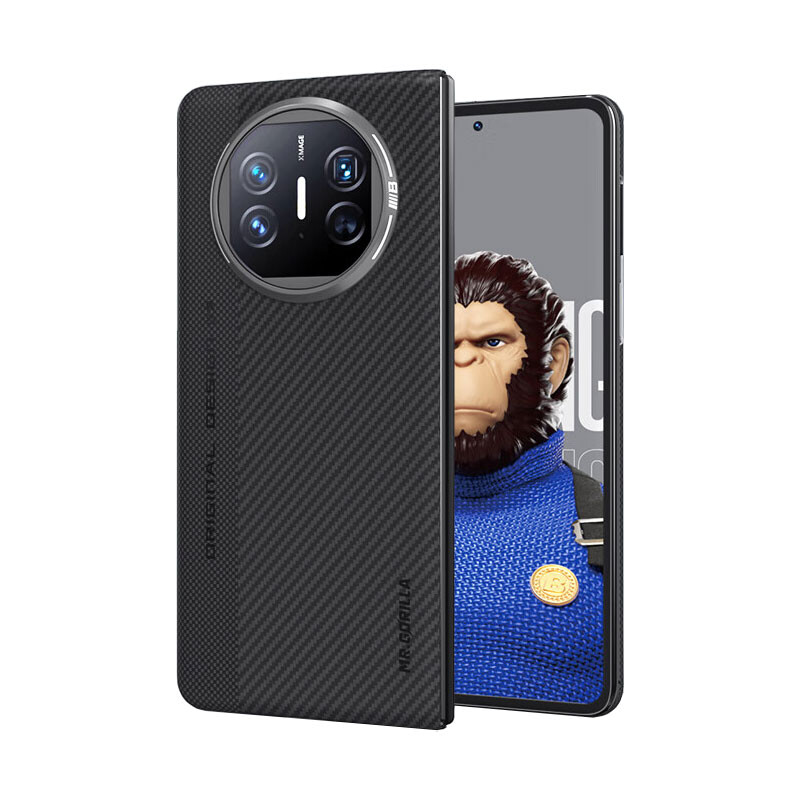 

Чехол для телефона BLUEO Mr. Blue Ape, Diamond double stitching. Slim magnetic aramid fiber protective case 600D black and gray