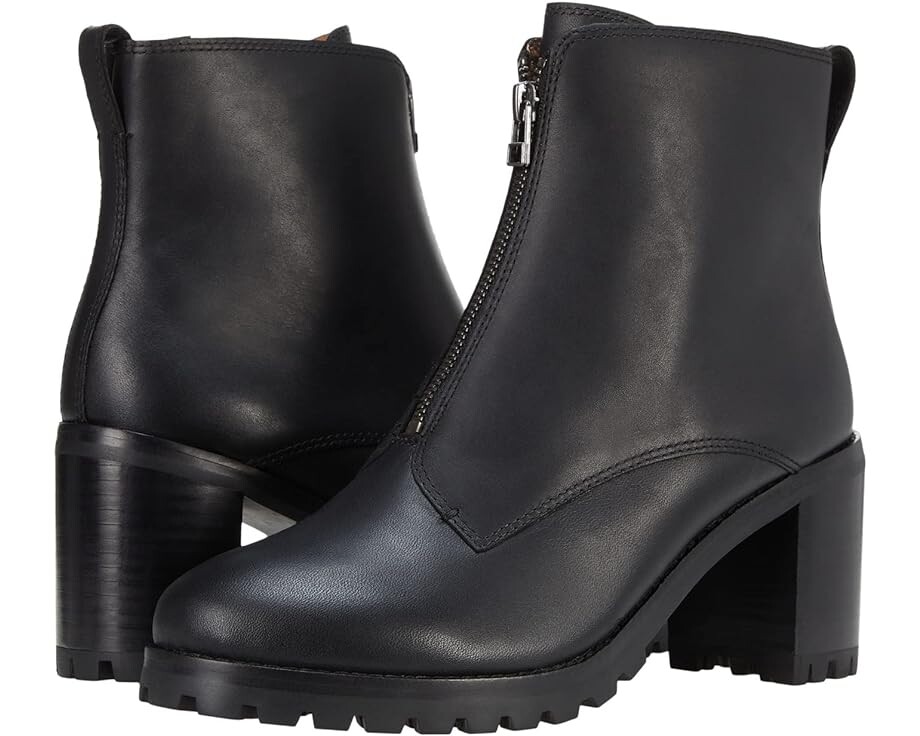 

Ботинки Madewell The Alyce Zip-Front Lugsole Boot, реальный черный