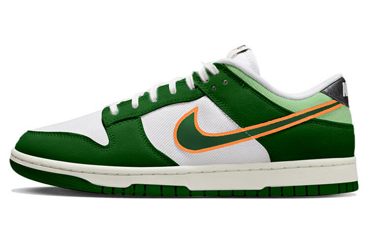 

Кроссовки Nike Dunk Skateboarding Shoes Men Low-top Orange, зеленый
