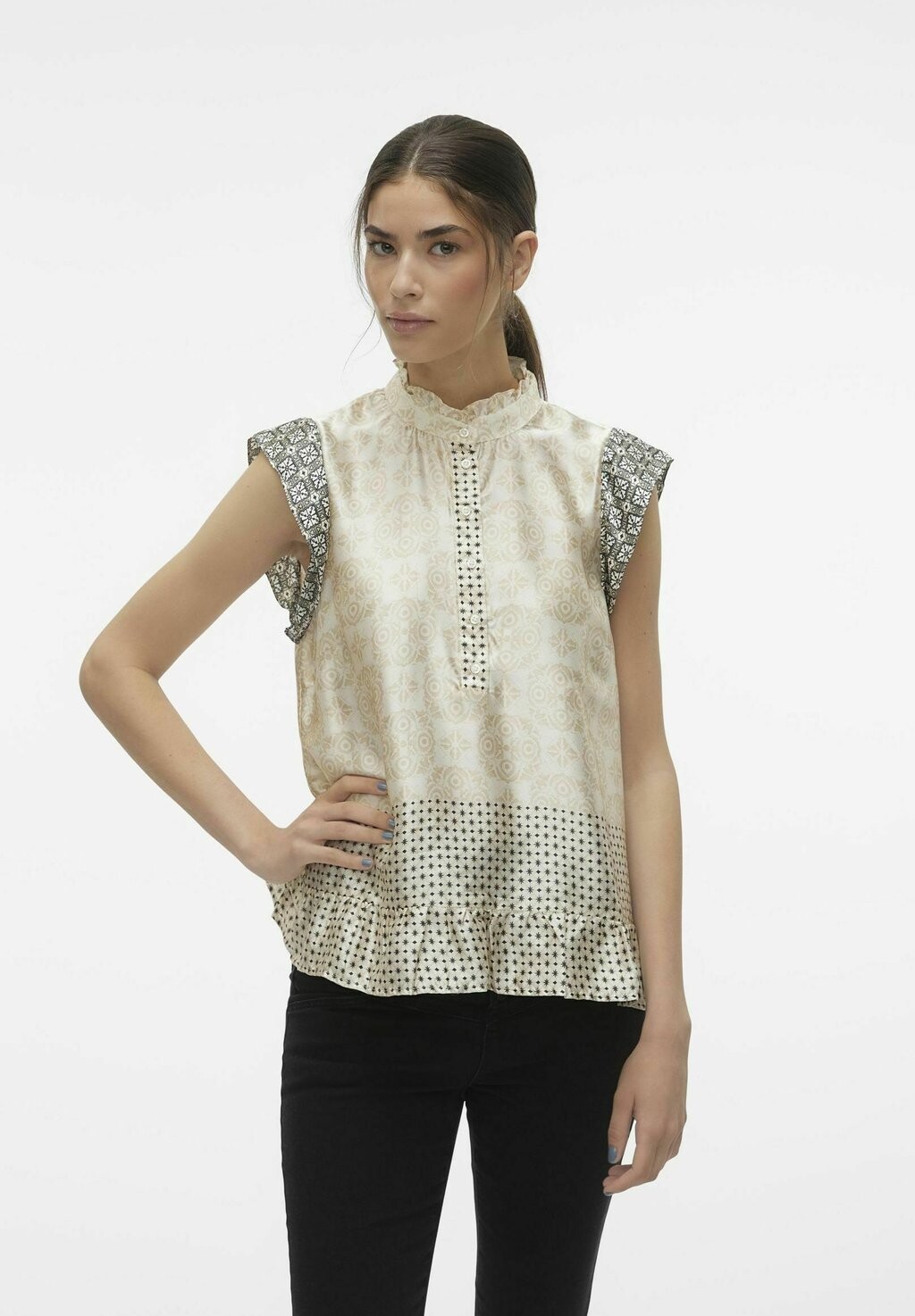 

Блузка Vero Moda VMLEVI POLY, цвет birch