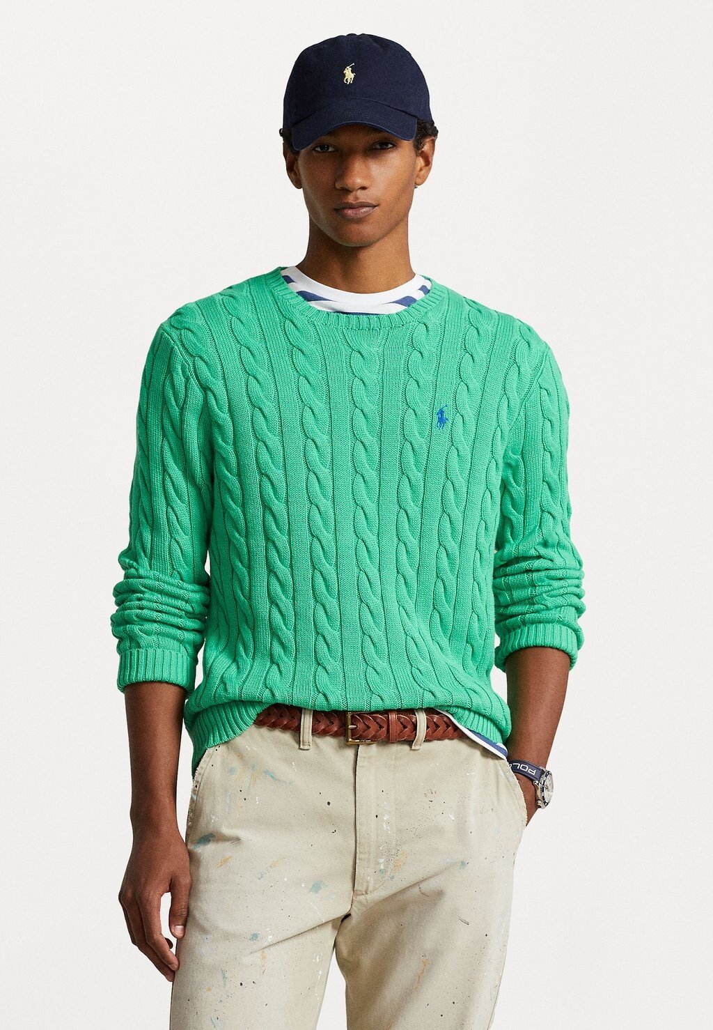 

Вязаный свитер DRIVER LONG SLEEVE Polo Ralph Lauren, цвет classic kelly