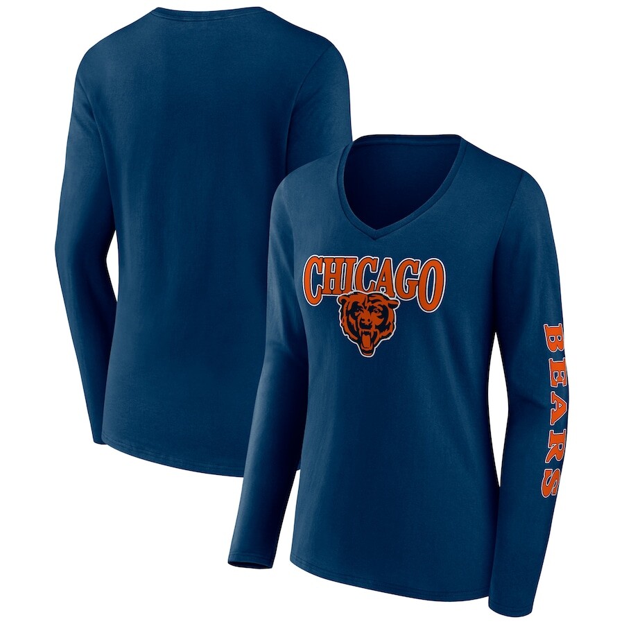 

Футболка с длинным рукавом Fanatics Branded Chicago Bears, нави