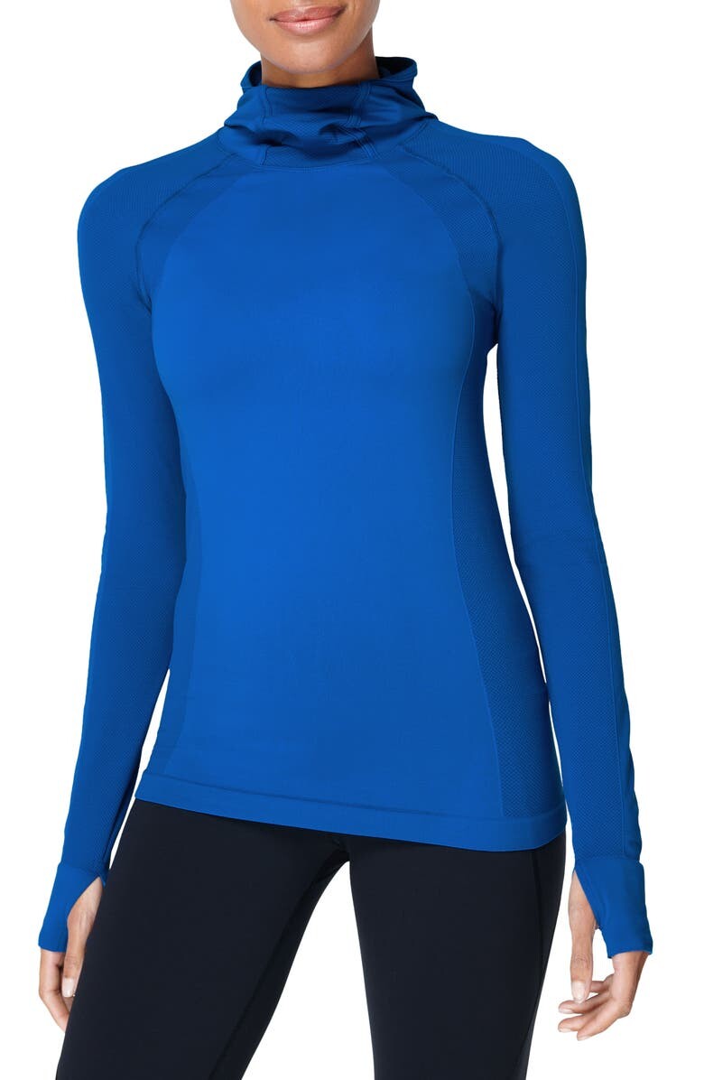 

Спортивный топ с капюшоном и длинными рукавами SWEATY BETTY