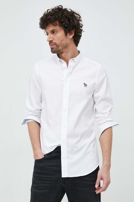 Рубашка из хлопка PS Paul Smith, белый рубашка paul smith cord розовый