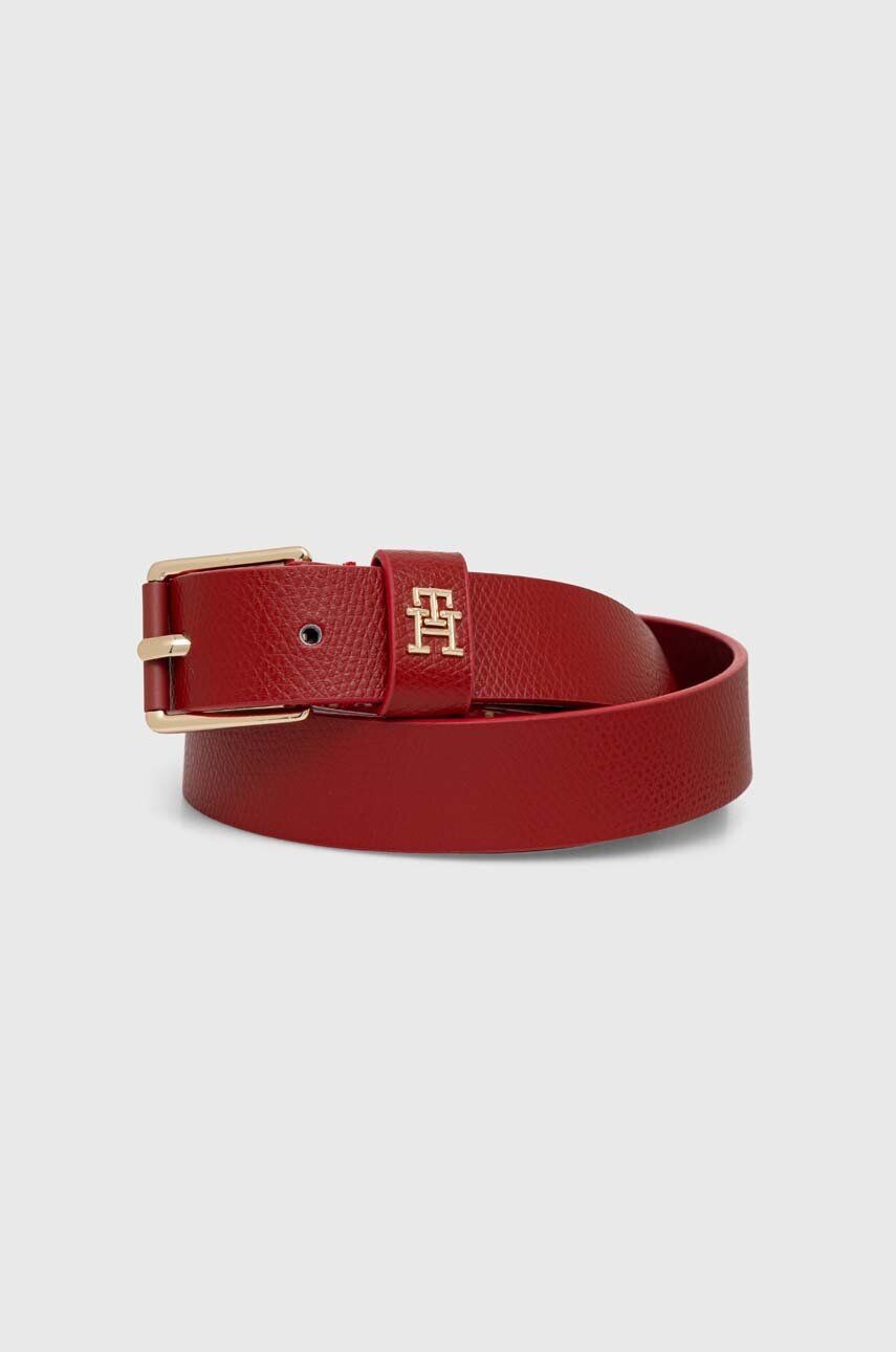 

Кожаный ремень Tommy Hilfiger, гранатовый