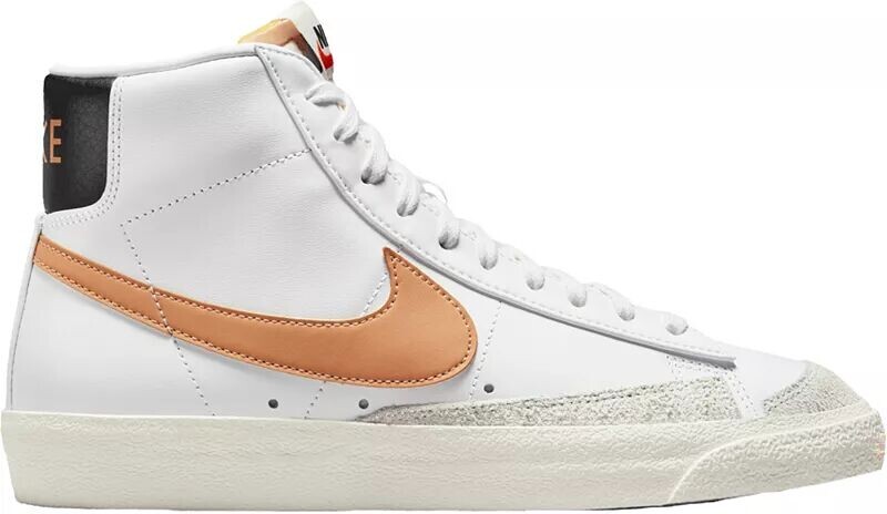 

Мужские винтажные кроссовки Nike Blazer Mid '77, белый/коричневый, Серый