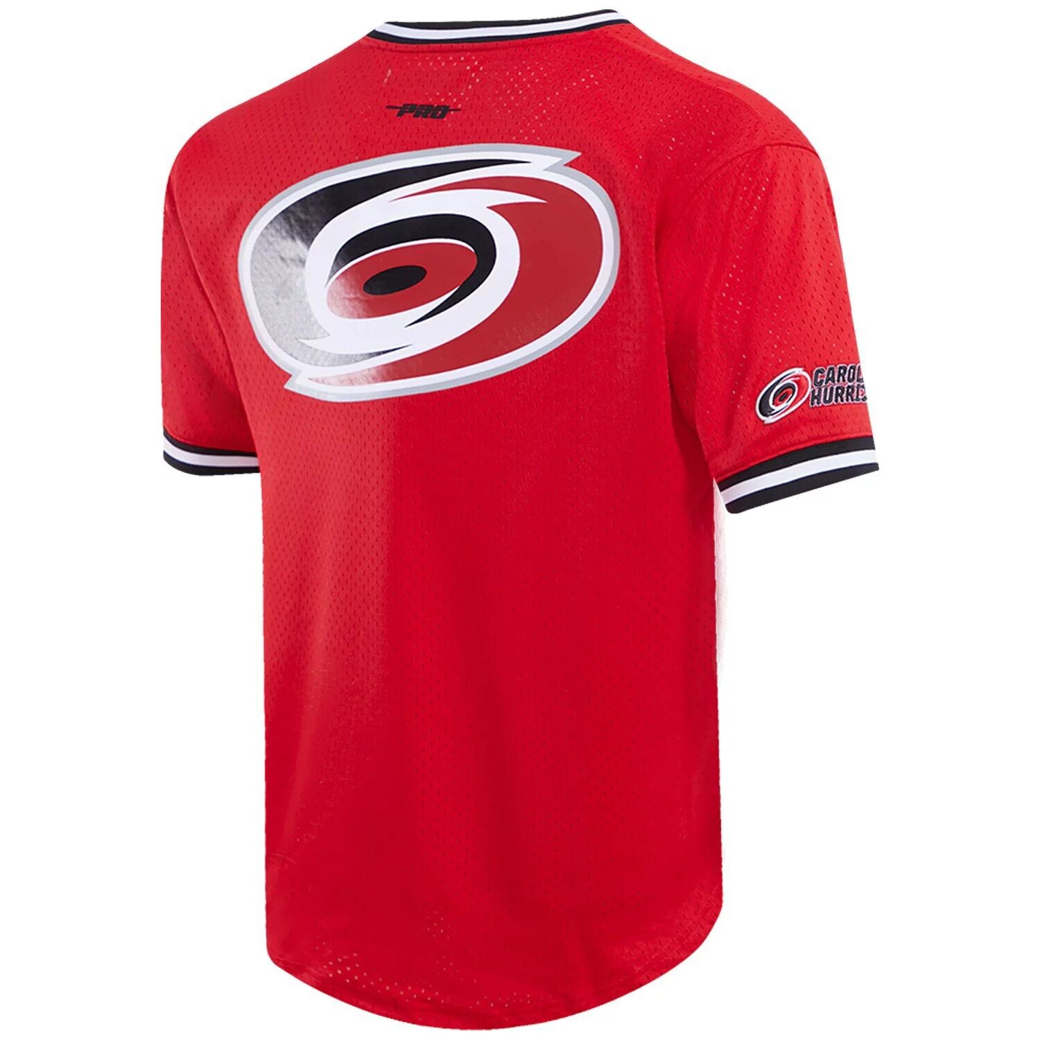 

Мужская классическая сетчатая футболка Pro Standard Red Carolina Hurricanes с v-образным вырезом