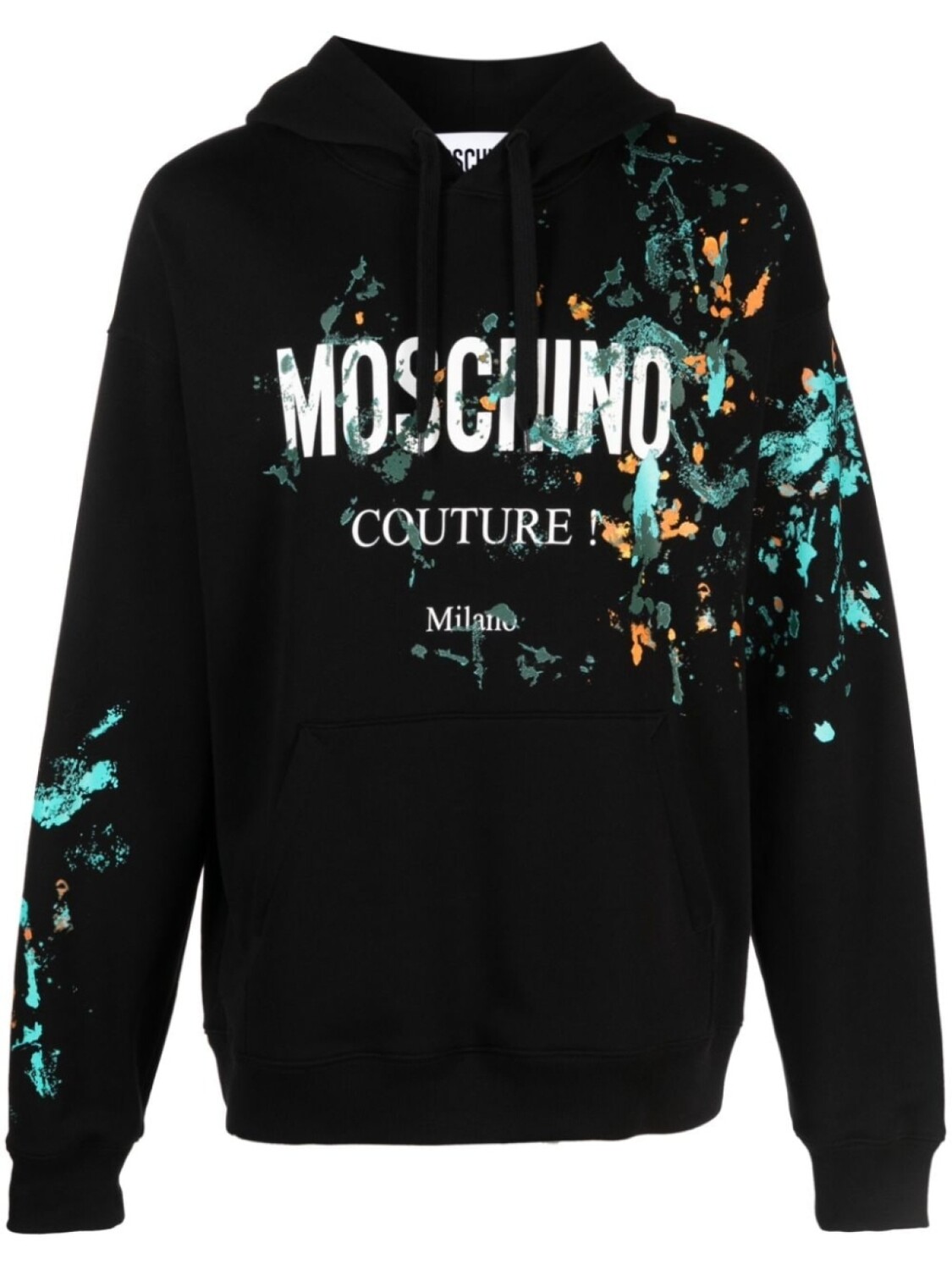 

Moschino худи с принтом, черный