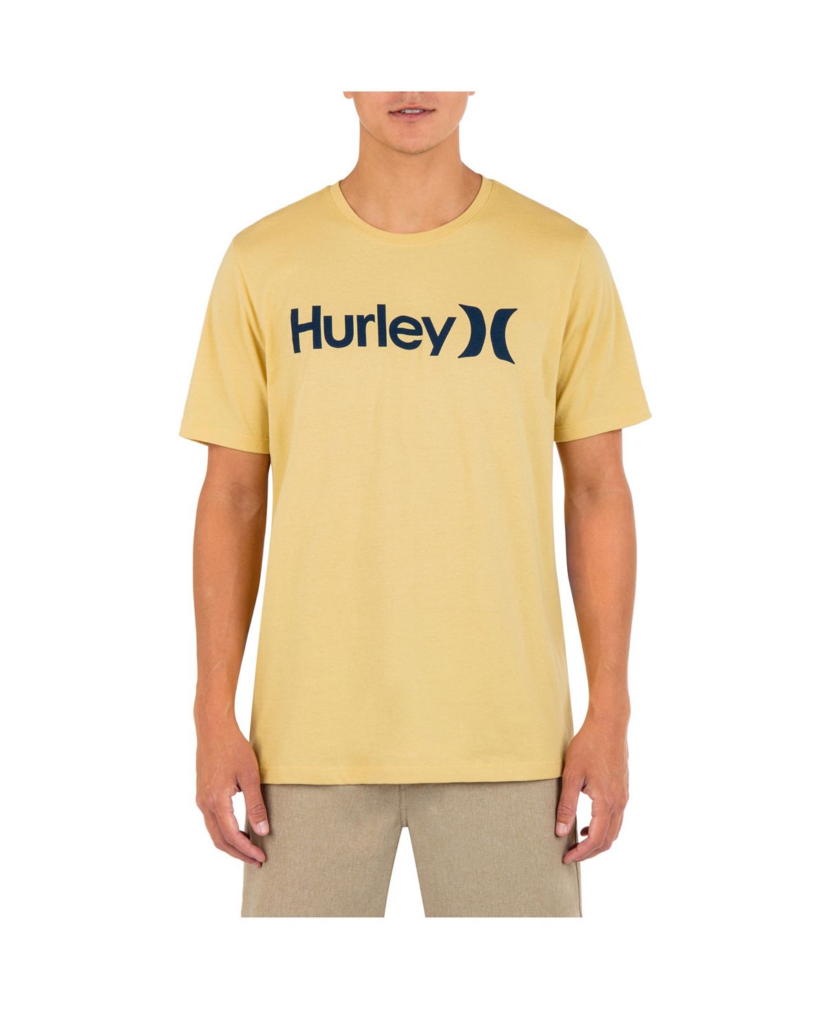Мужская однотонная футболка на каждый день One and Only с короткими рукавами Hurley