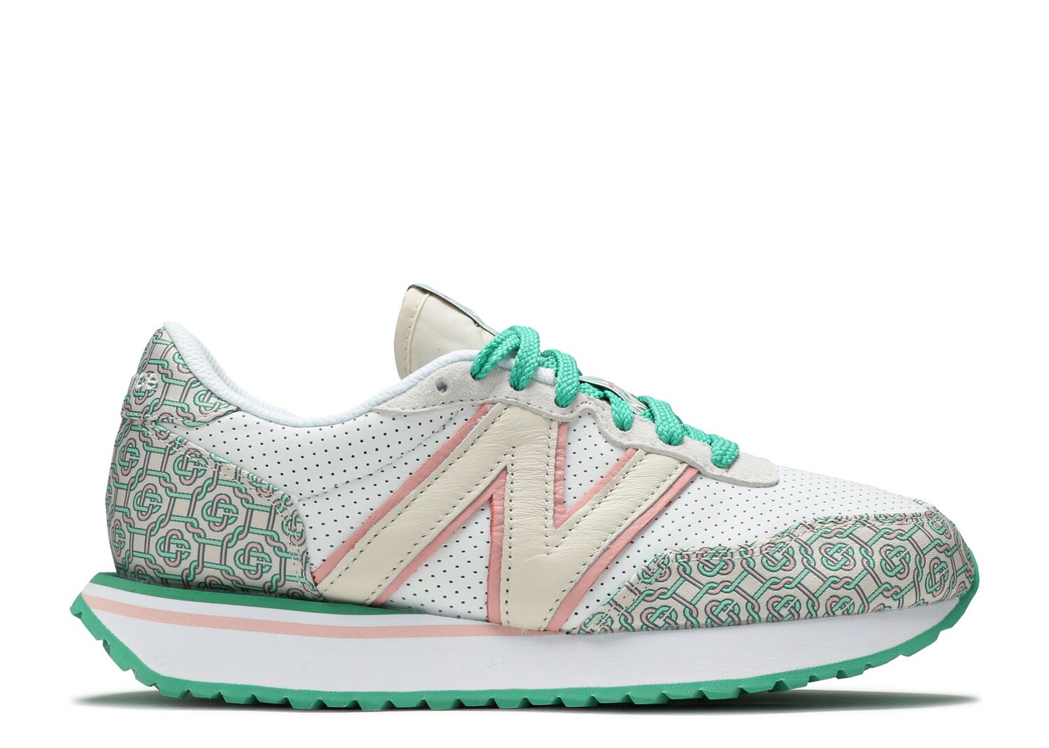 Кроссовки New Balance Casablanca X 237 'Munsell White Green', белый кроссовки new balance casablanca x 237 munsell white green белый