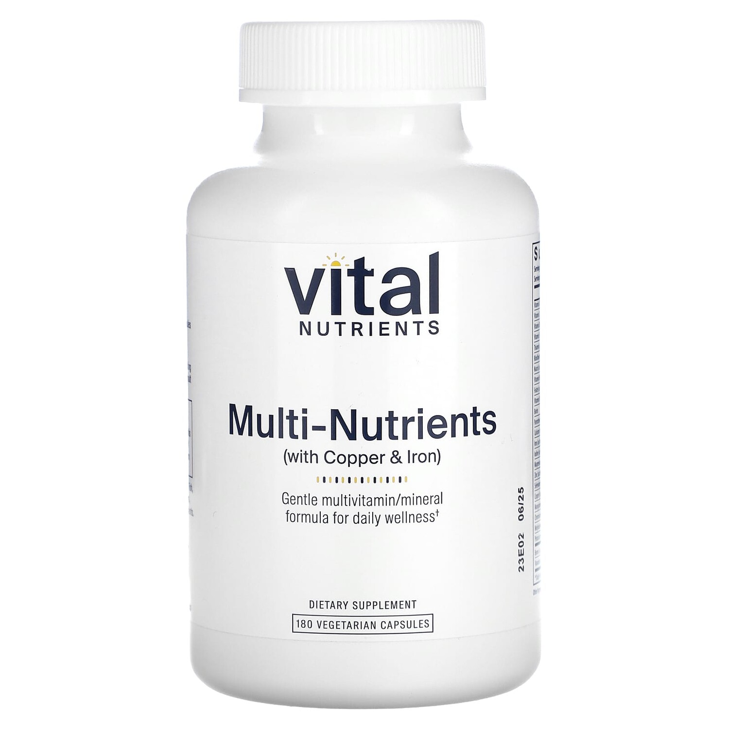 

Мультиэлементы (с медью и железом), 180 вегетарианских капсул, Vital Nutrients
