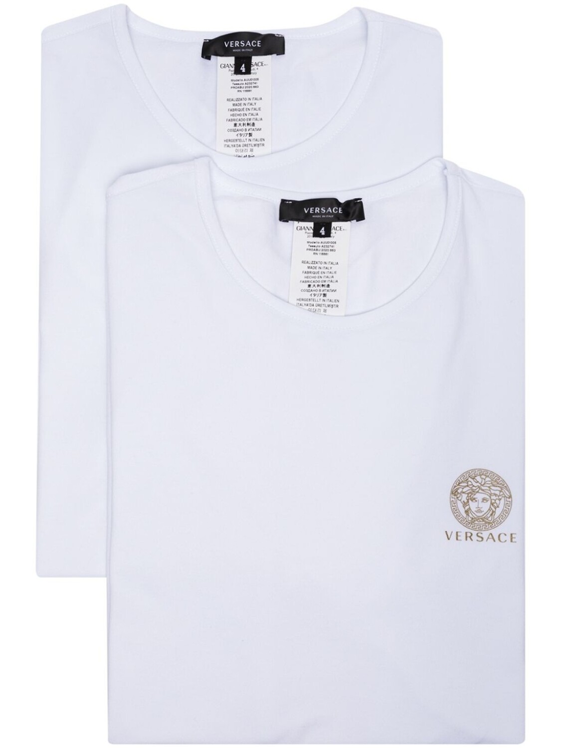 

Versace комплект футболок с круглым вырезом, белый