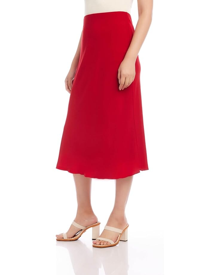 

Юбка Karen Kane Bias Cut Midi Skirt, цвет Red 2