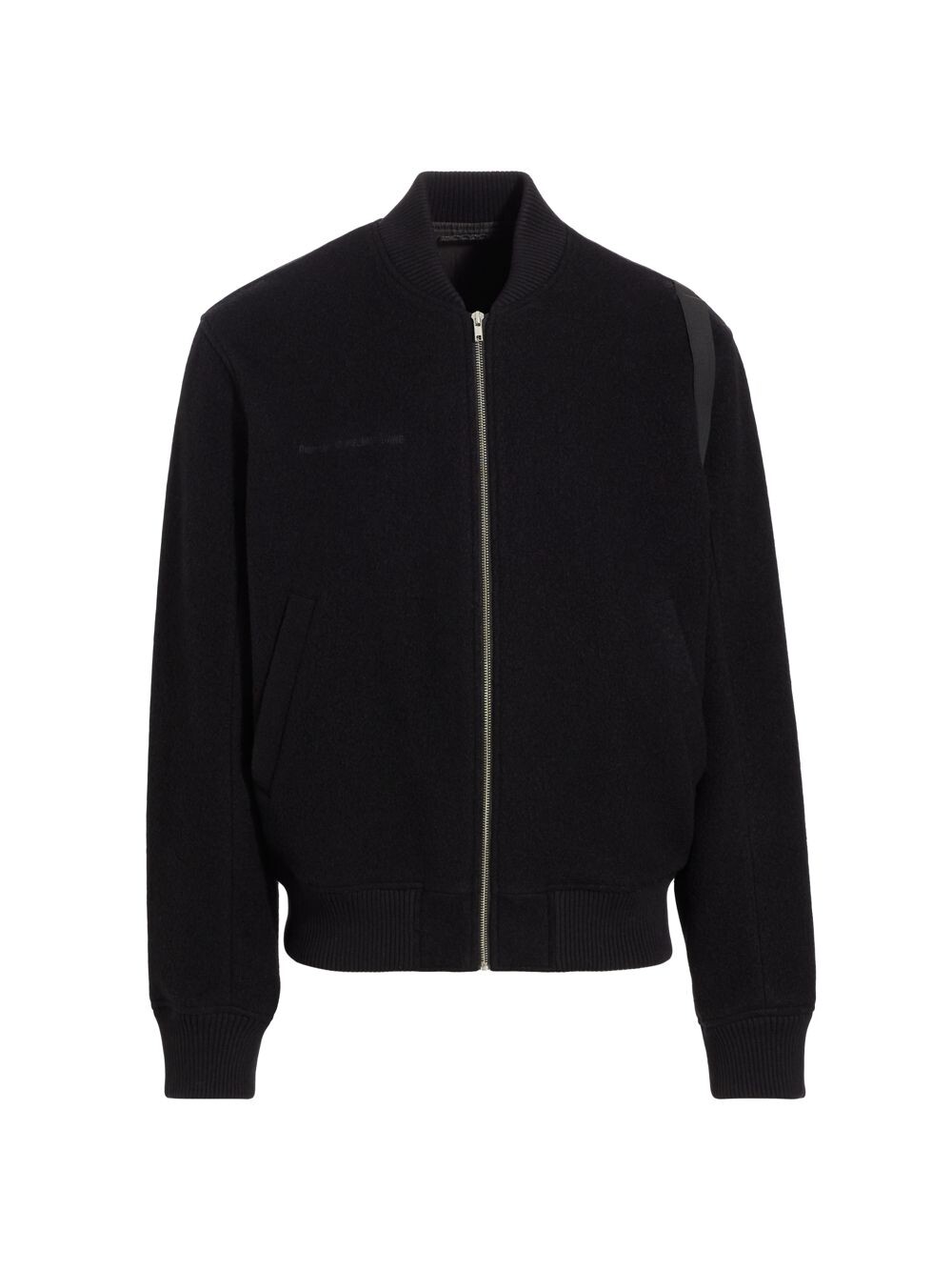 

Шерстяной бомбер Helmut Lang, черный