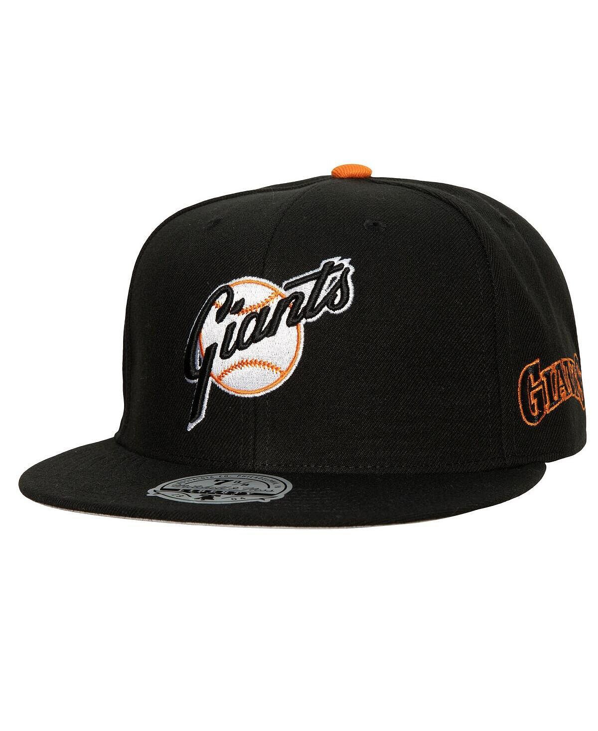 

Черная мужская приталенная шляпа San Francisco Giants Base Loaded Mitchell & Ness