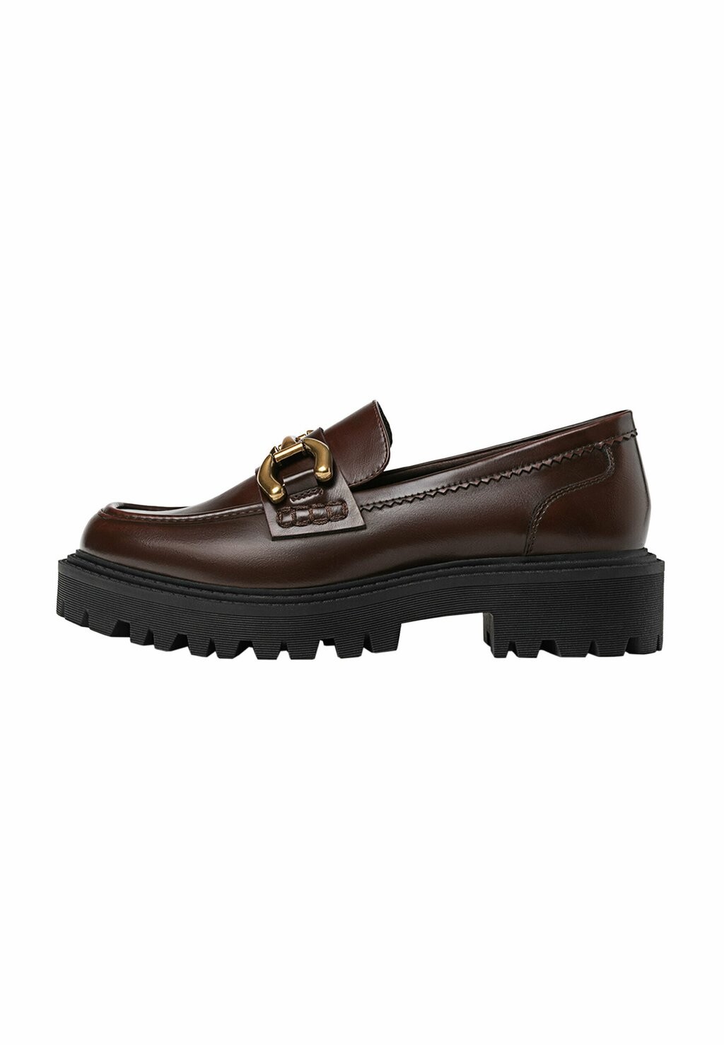 

Слипоны Loafers With Track Sole Detail Stradivarius, цвет dark red
