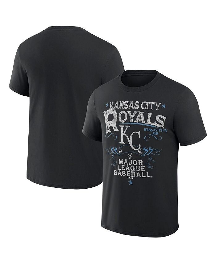 

Мужская футболка Darius Rucker Collection by Black Kansas City Royals Beach Splatter Fanatics, черный