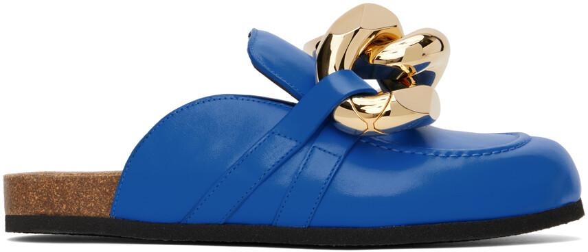 

Синие мюли с цепочкой Jw Anderson