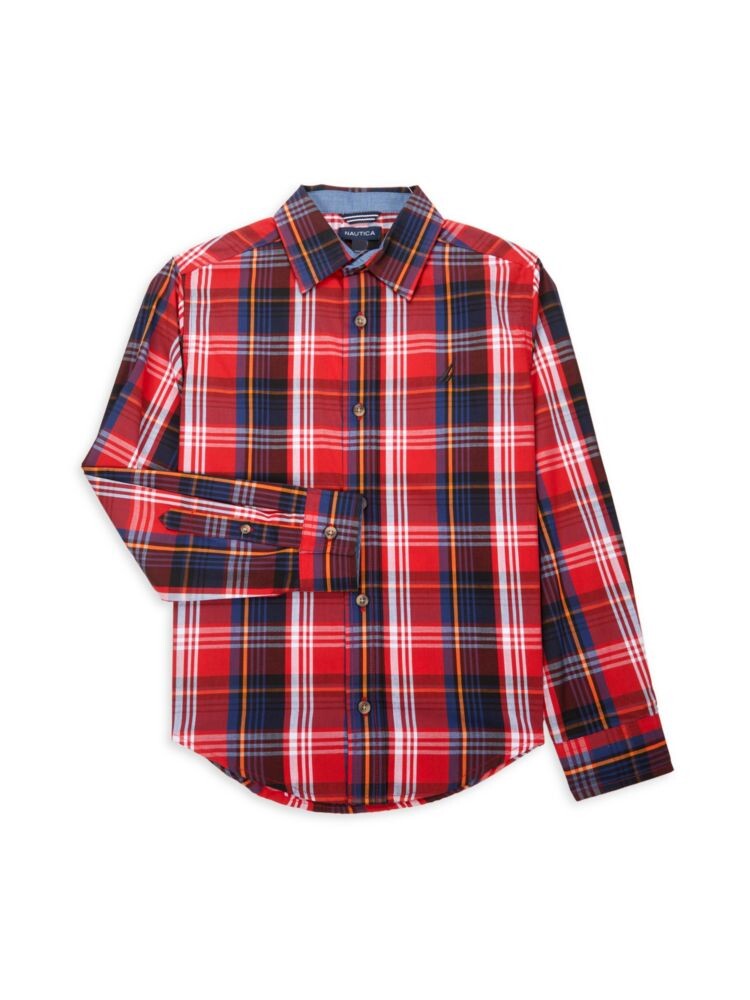 

Клетчатая рубашка для мальчика Nautica, цвет Carmine