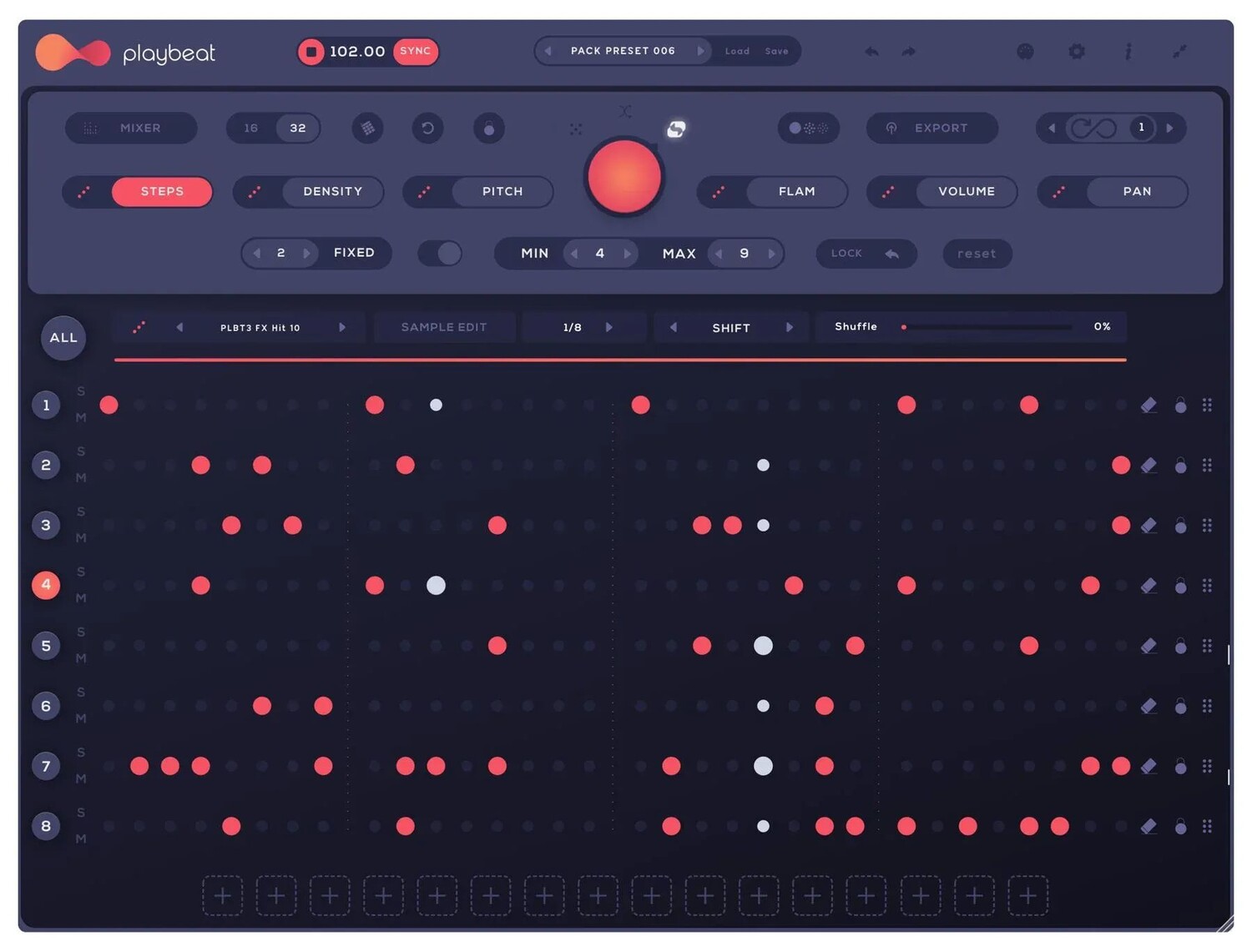 

Плагин Audiomodern Playbeat 3 Creative Groove Machine