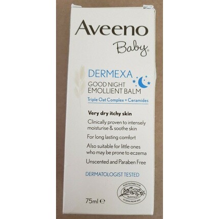 

Смягчающий бальзам Baby Dermexa Good Night 75 мл без запаха, Aveeno