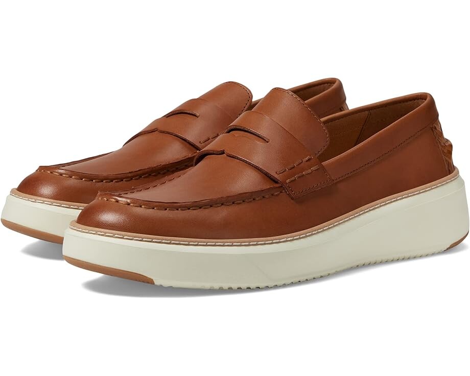 

Лоферы Cole Haan Grandpro Topspin Penny Loafer, цвет British Tan/Egret