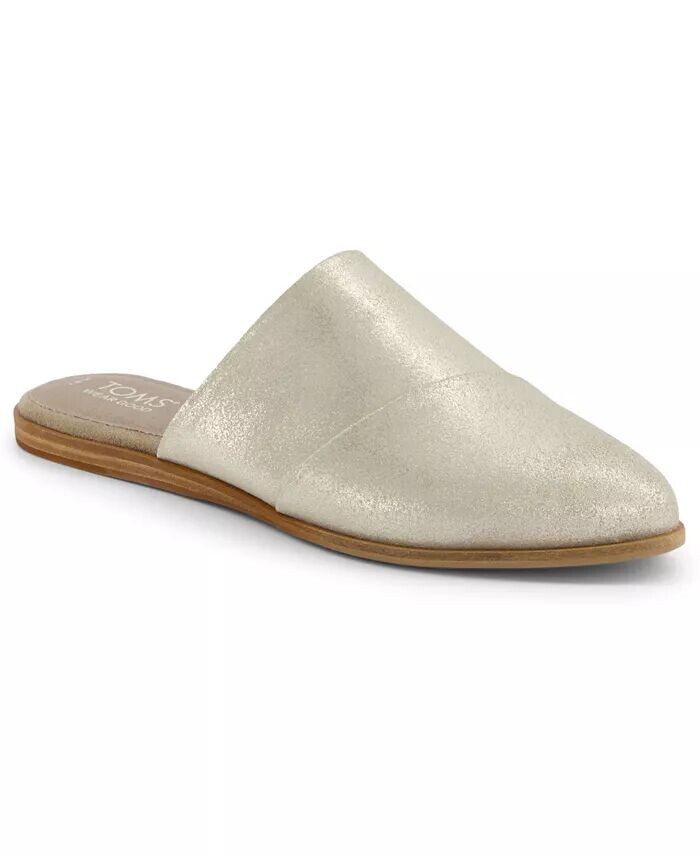 

Женские нефритовые туфли без каблуков TOMS, серебро
