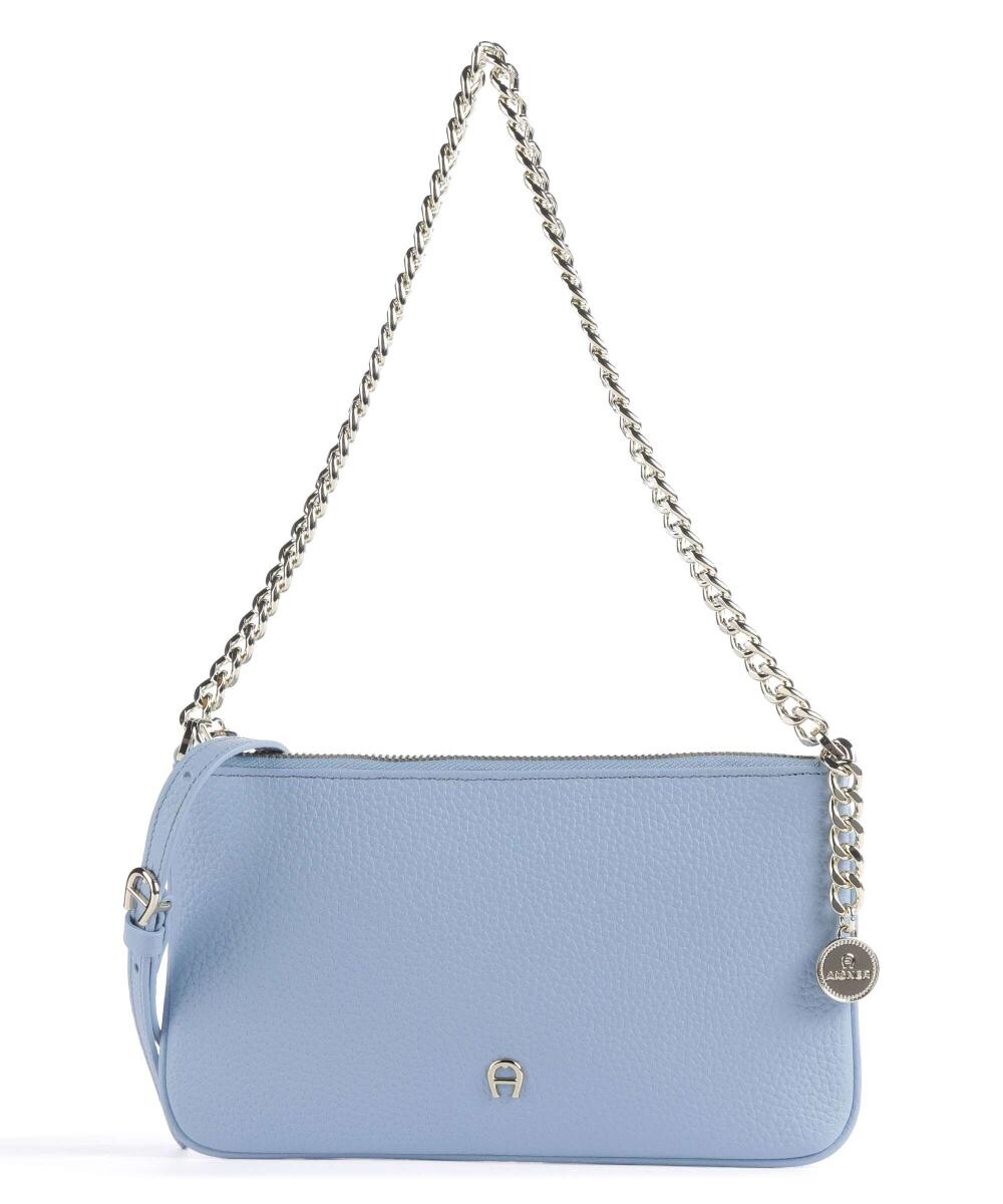 

Модная сумка через плечо из зернистой яловой кожи Aigner, синий