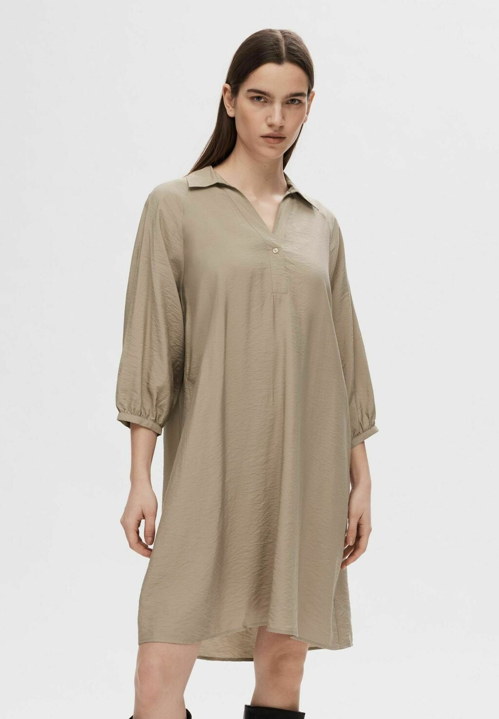 

Повседневное платье 3/4-ARM Selected Femme, цвет greige