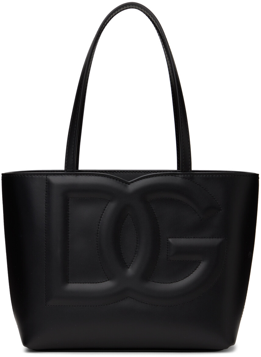 

Черная маленькая сумка-тоут с логотипом DG Dolce&Gabbana