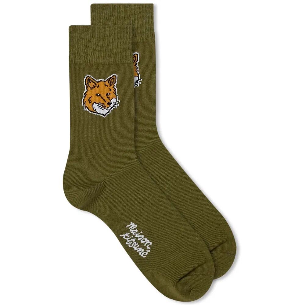 

Maison Kitsune Носки Fox Head, зеленый
