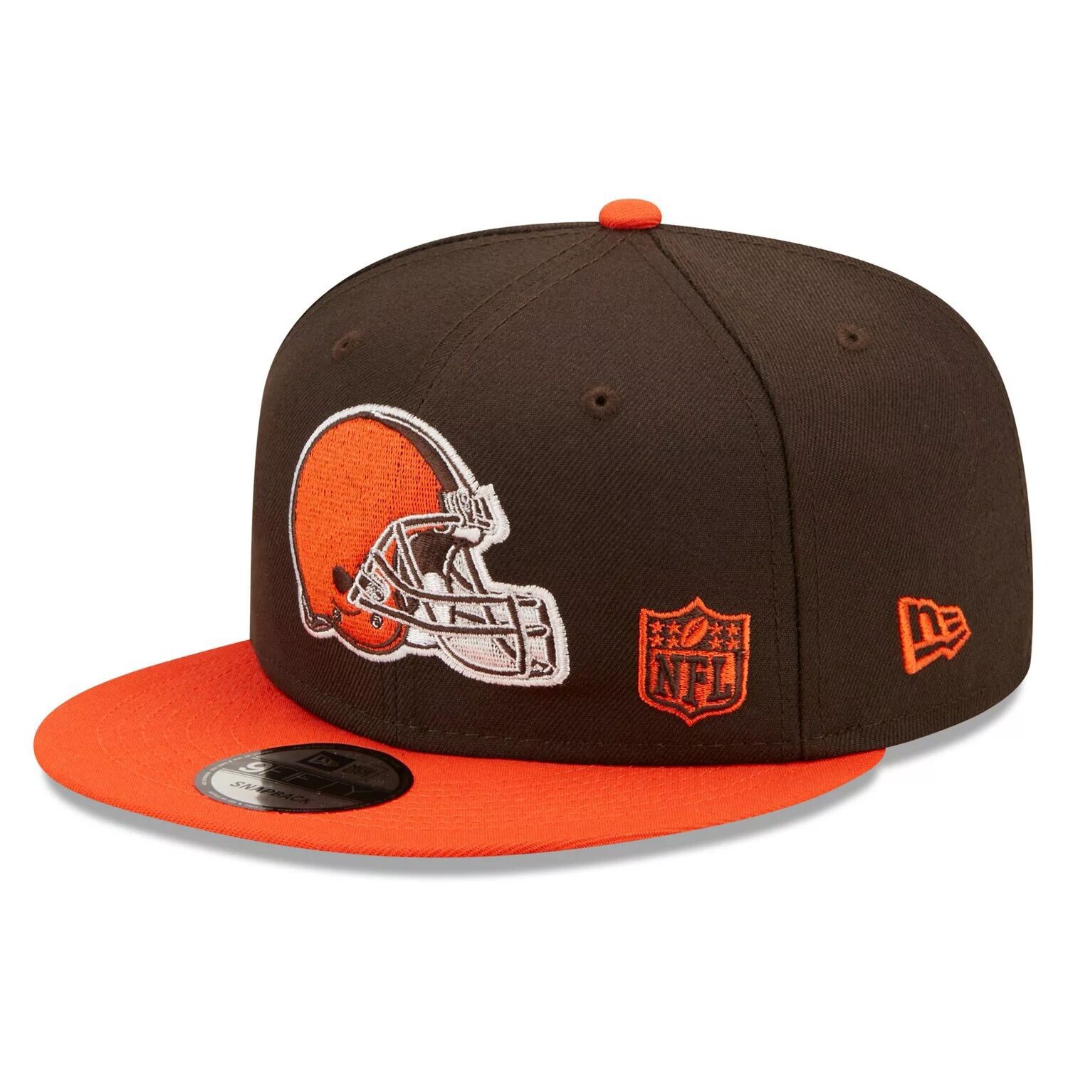 

Мужская кепка New Era коричнево-оранжевая Cleveland Browns Flawless 9FIFTY Snapback