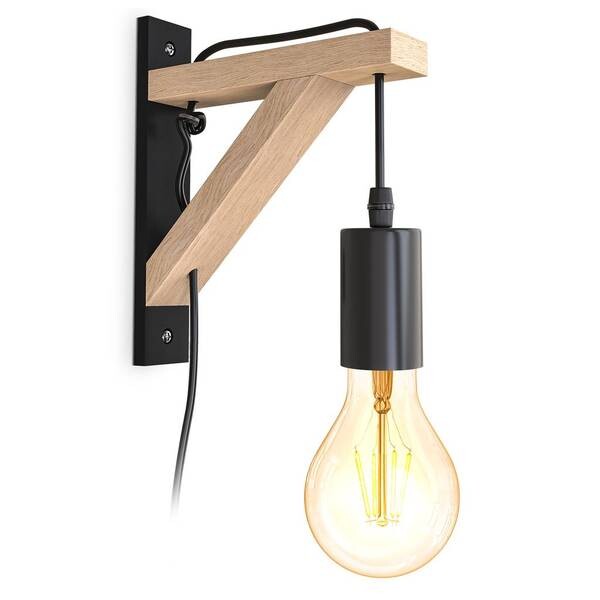 

Настенный светильник B.K. Licht Holzdesign BKL1352, черный