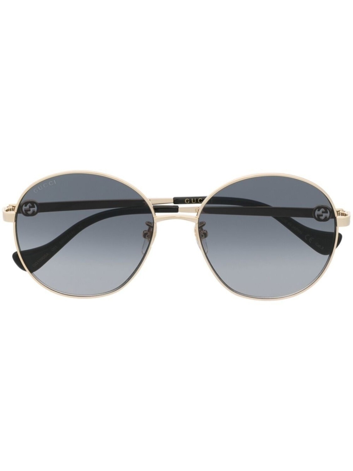 

Gucci Eyewear солнцезащитные очки в круглой оправе, золотистый