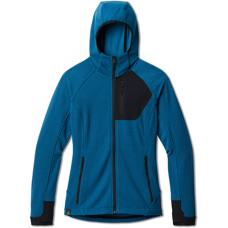 Женская куртка с капюшоном Polartec Power Grid Mountain Hardwear, синий