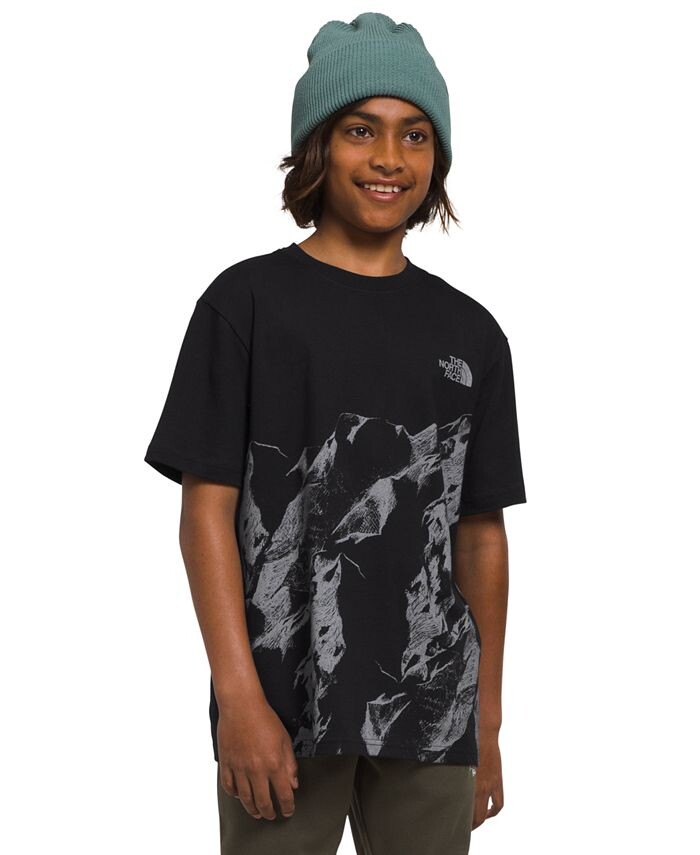 

Футболка с короткими рукавами и рисунком Big Boys The North Face, черный
