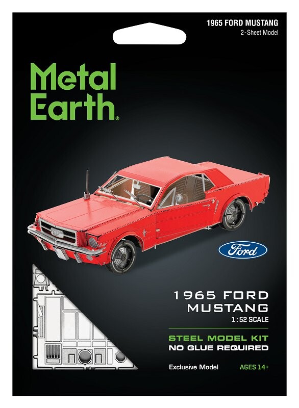 

Metal Earth Ford Mustang 1965 (Красный) модель металлической сборки Fascinations