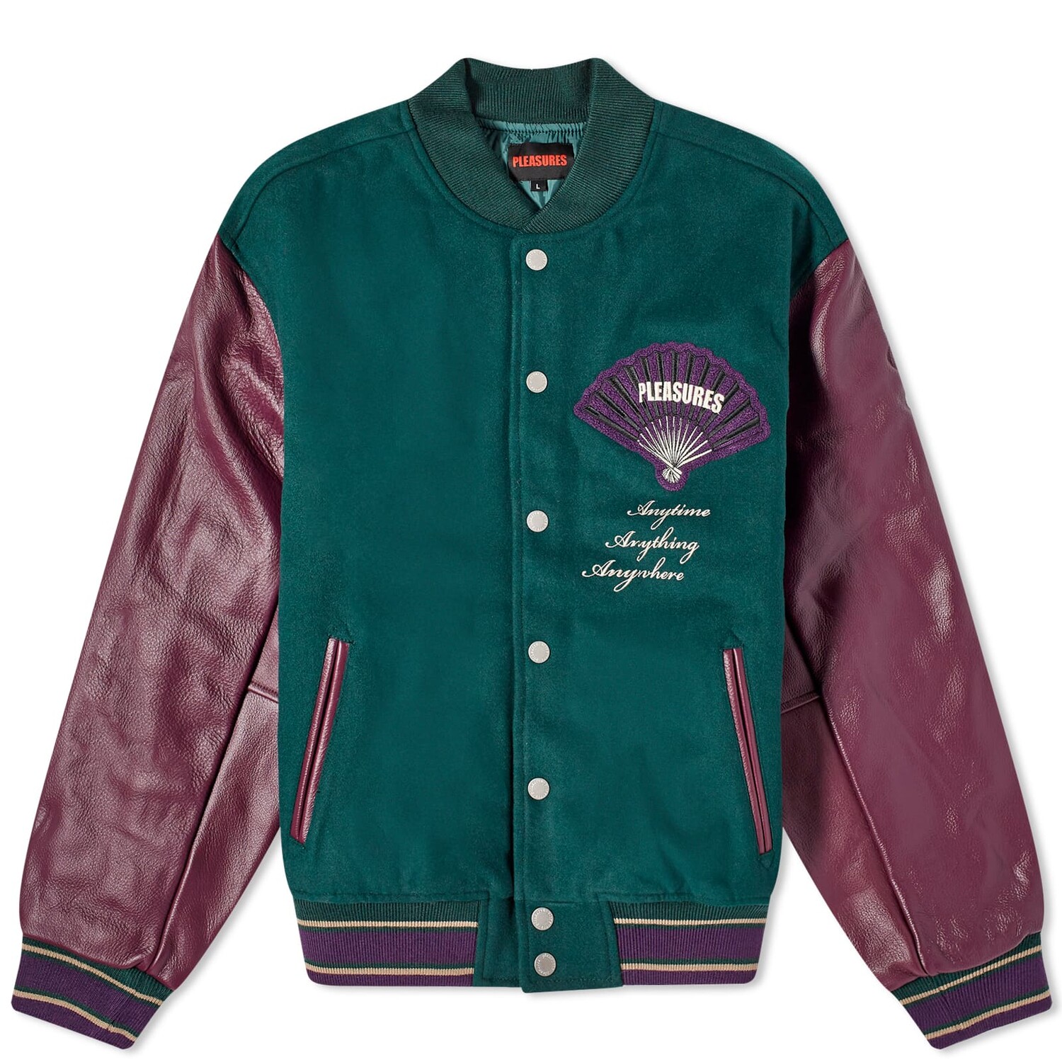 

Куртка Pleasures Fan Varsity, зеленый