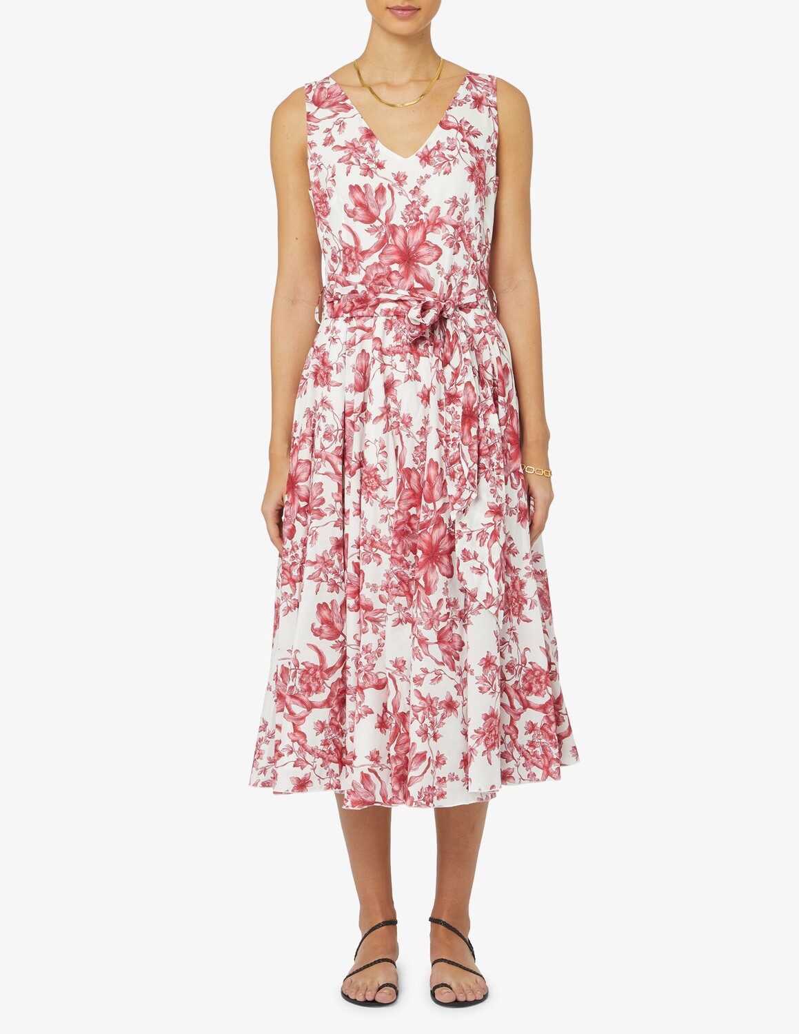 

Имбирное хлопковое платье LAVI Couture, красный